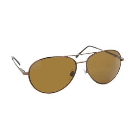 Coppermax Coppermax 3708GPP BRN/AMBER Aviator Polarized Sunglasses - Shiny Brown - Amber Lens 3708GPP BRN/AMBER